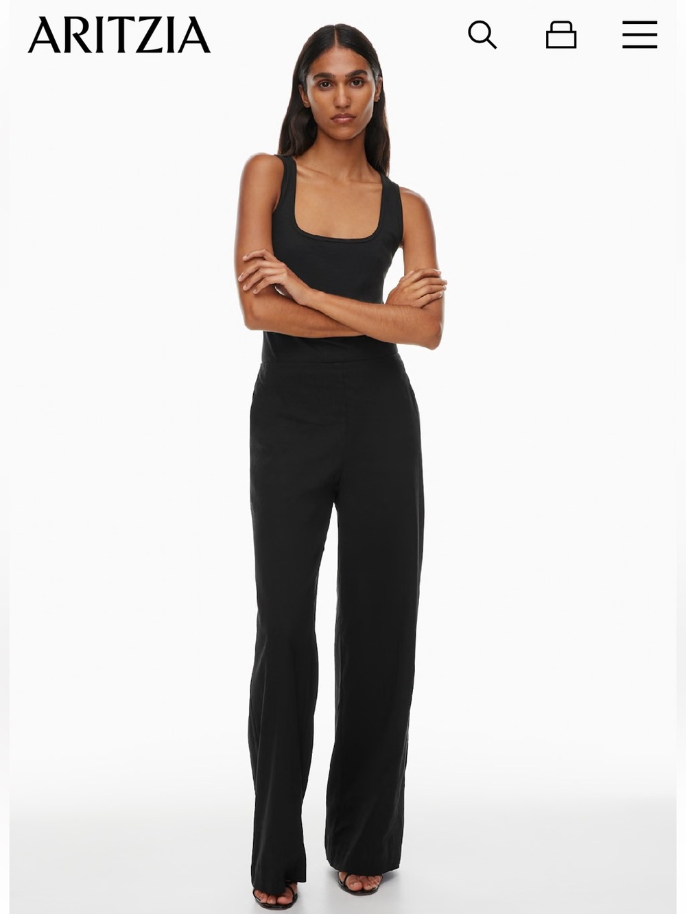 Babaton Parity Black Linen Pant in Size XXS